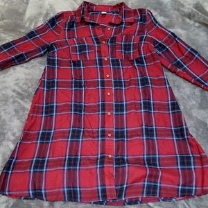 Old Navy Plaid Shirt Dress